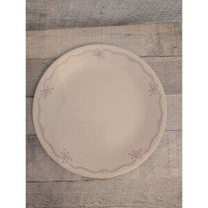 Corelle English Breakfast Dinner Plate 10" Vintage White Round Floral Design